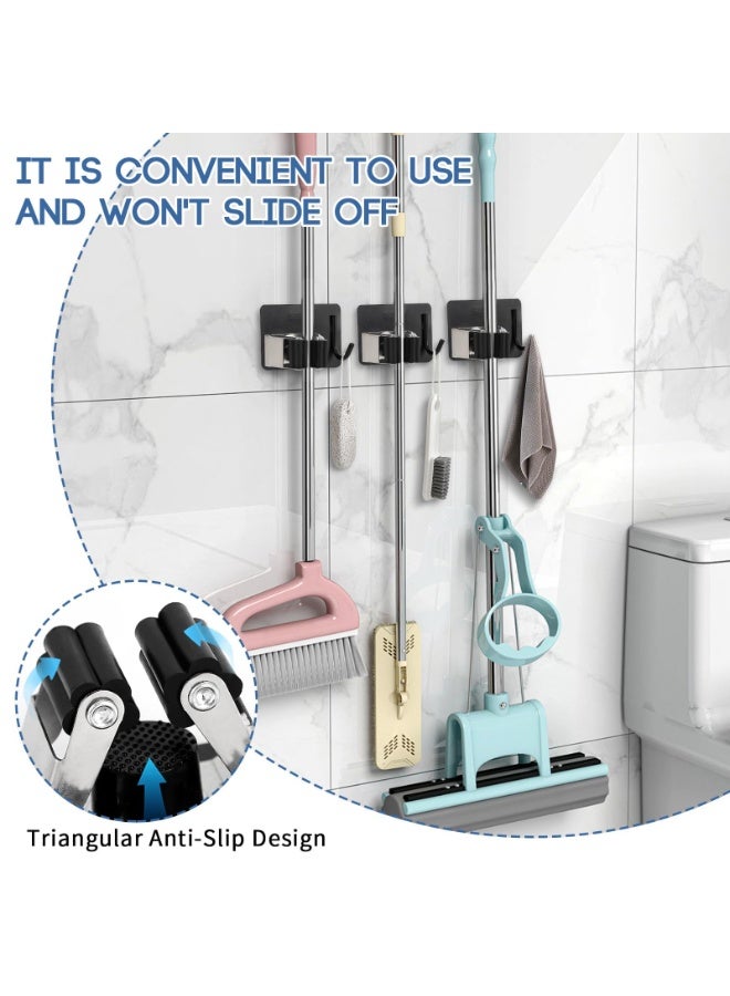 أوشيما 4 قطع من مشابك ملصقة ذاتية لحمل الفرشاة والمناشف، حامل جداري، من الفولاذ المقاوم للصدأ، مقاوم للصدأ، مشبك جداري من الفولاذ المقاوم للصدأ، مشابك عالي الكفاءة لا تحتاج إلى الحفر، مناسبة لتعليق الحمام والمطبخ والجراجة - Image 5